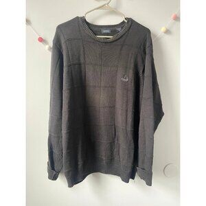 Black Knit Long Sleeve Heavy Sweater